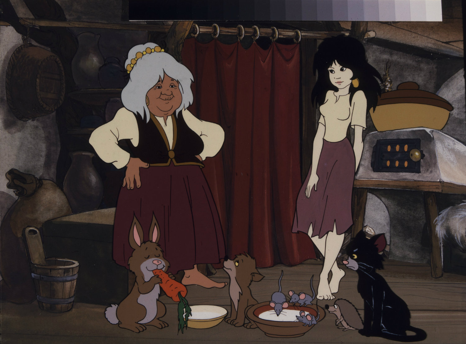 Frame from the animation film The Treasure of Swamp Castle